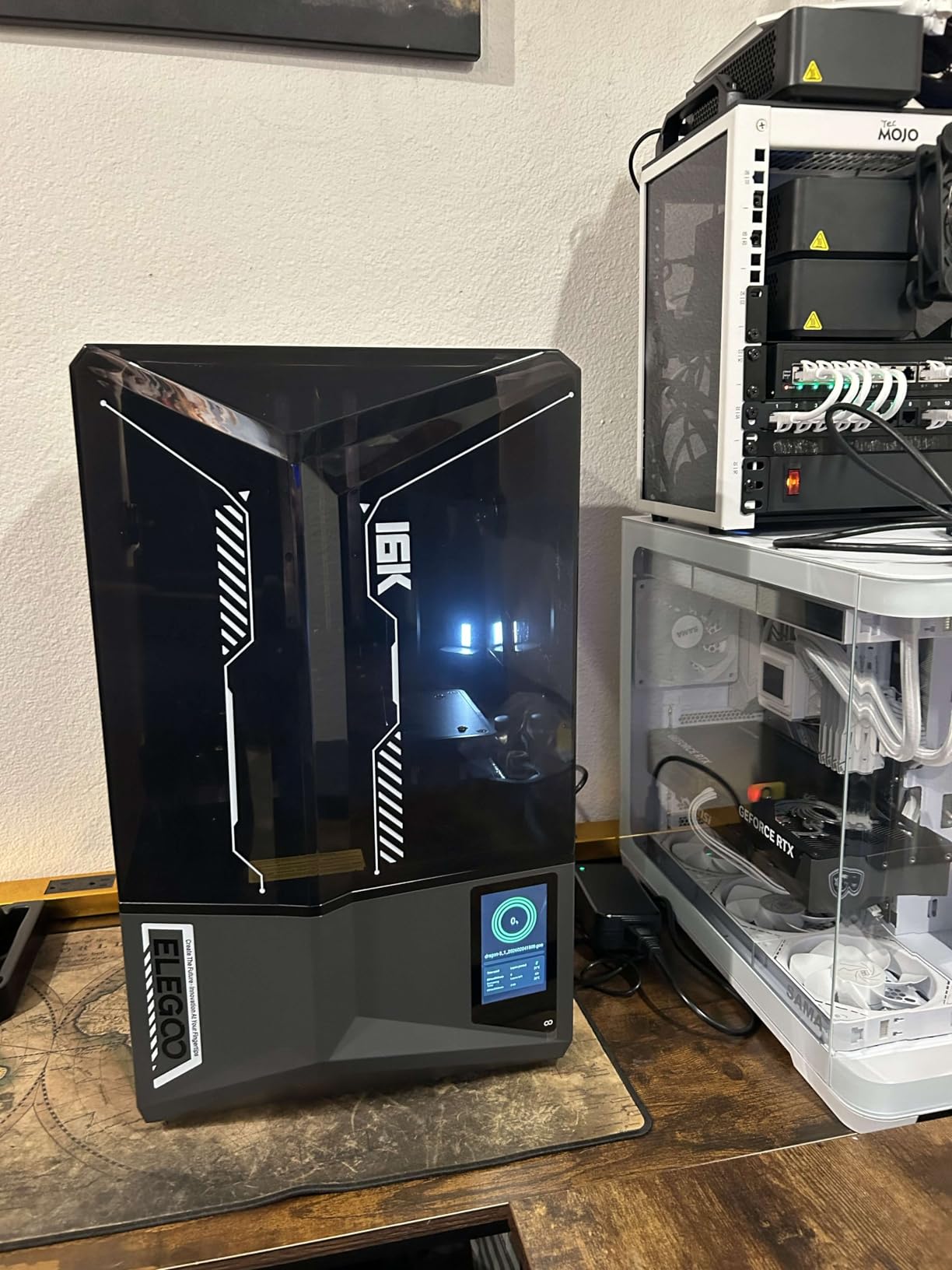 ELEGOO Saturn 4 Ultra 16K Resin 3D Printer with 10 inch 16K Mono LCD and Flip-up Lid, Smart Tank Heating at 30 C, 150mm/h High Speed Printing, Large Printing Size of 8.33 x 4.66 x 8.66 Inches customer photo 2