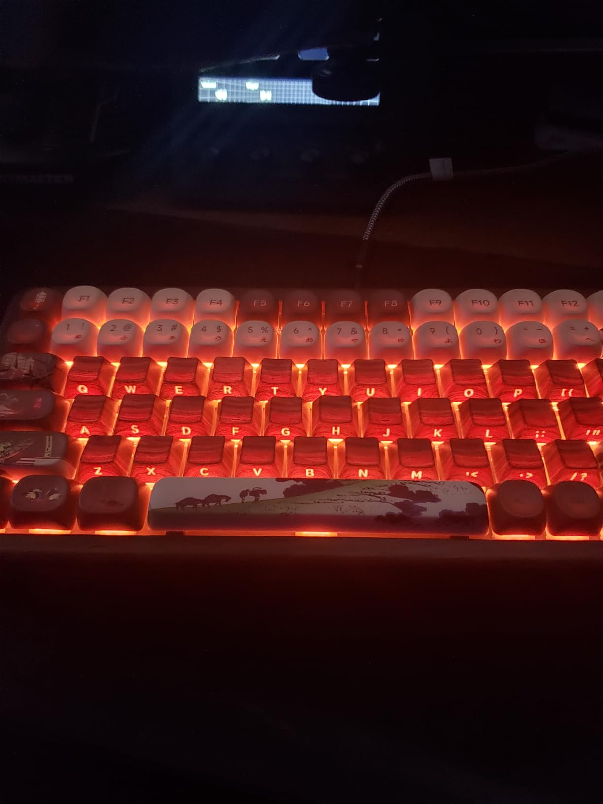 Womier 75% Mechanical Keyboard Wireless with QMK/VIA, WD75 V2 Wood Gaming Keyboard 8000mAh Battery, Tri-Mode Custom Key Board RGB Hot Swappable with Translucent Clear Keycaps customer photo 1