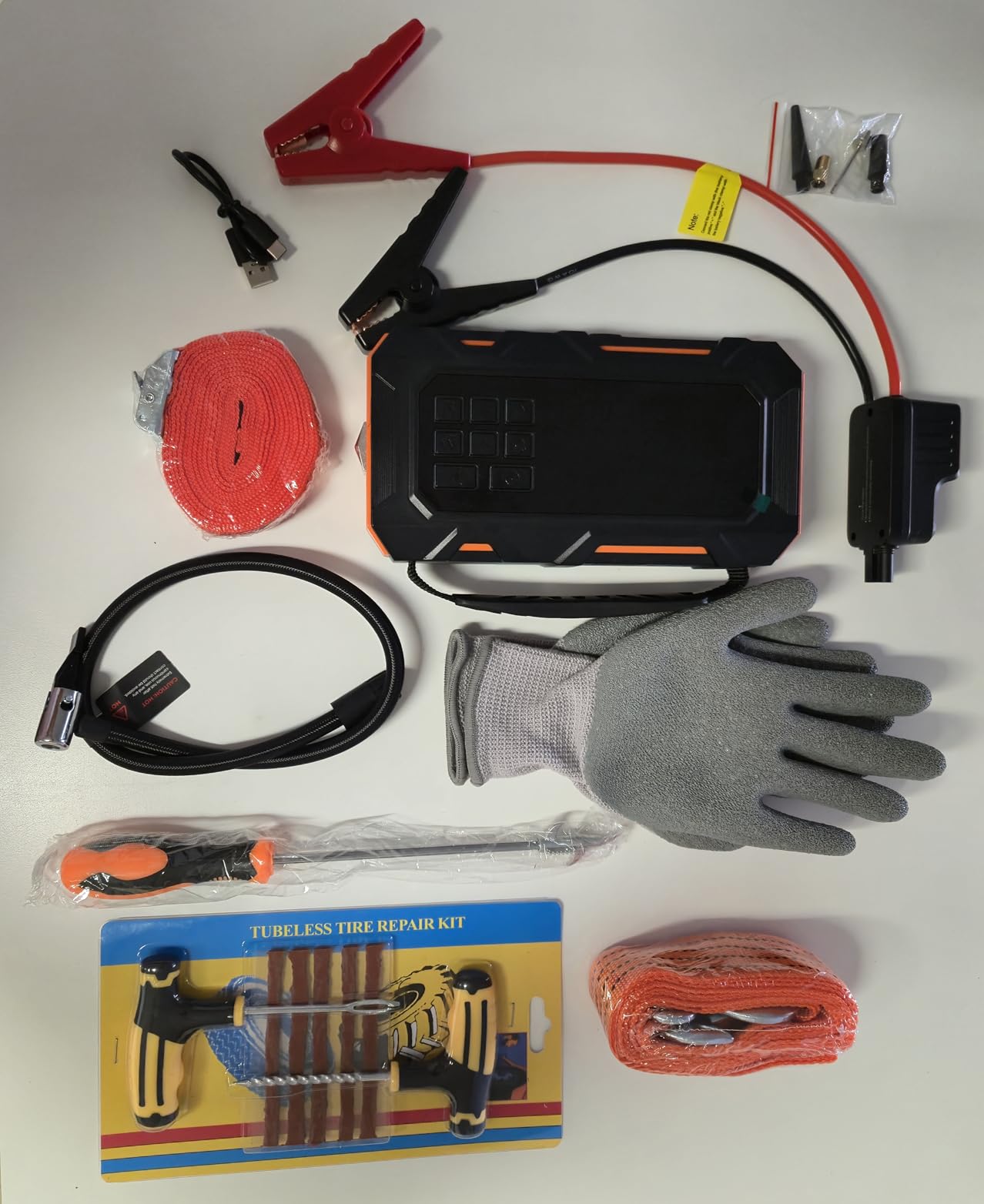 TREKURE 16-in-1 8000A Car Battery Jump Starter with Air Compressor 160PSI, Jump Starter Jump Box (All Gas 12L Diesel) with Portable Jumper Cables, Auto-Shutoff Tire Inflator customer photo 2
