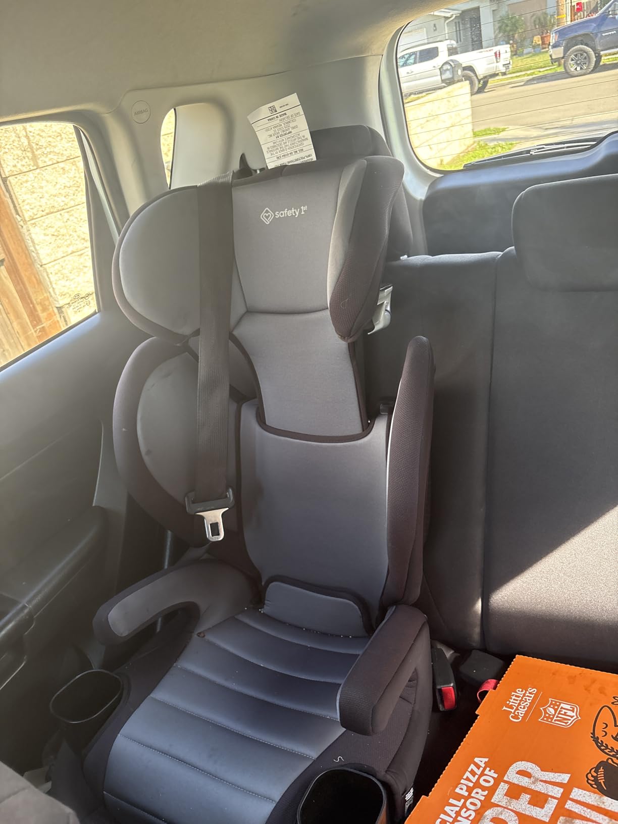 Safety 1st Grow and Go 2-in-1 Booster Car Seat with ComfortWings, High-Back to Backless, Slim Design, Black Sand customer photo 1