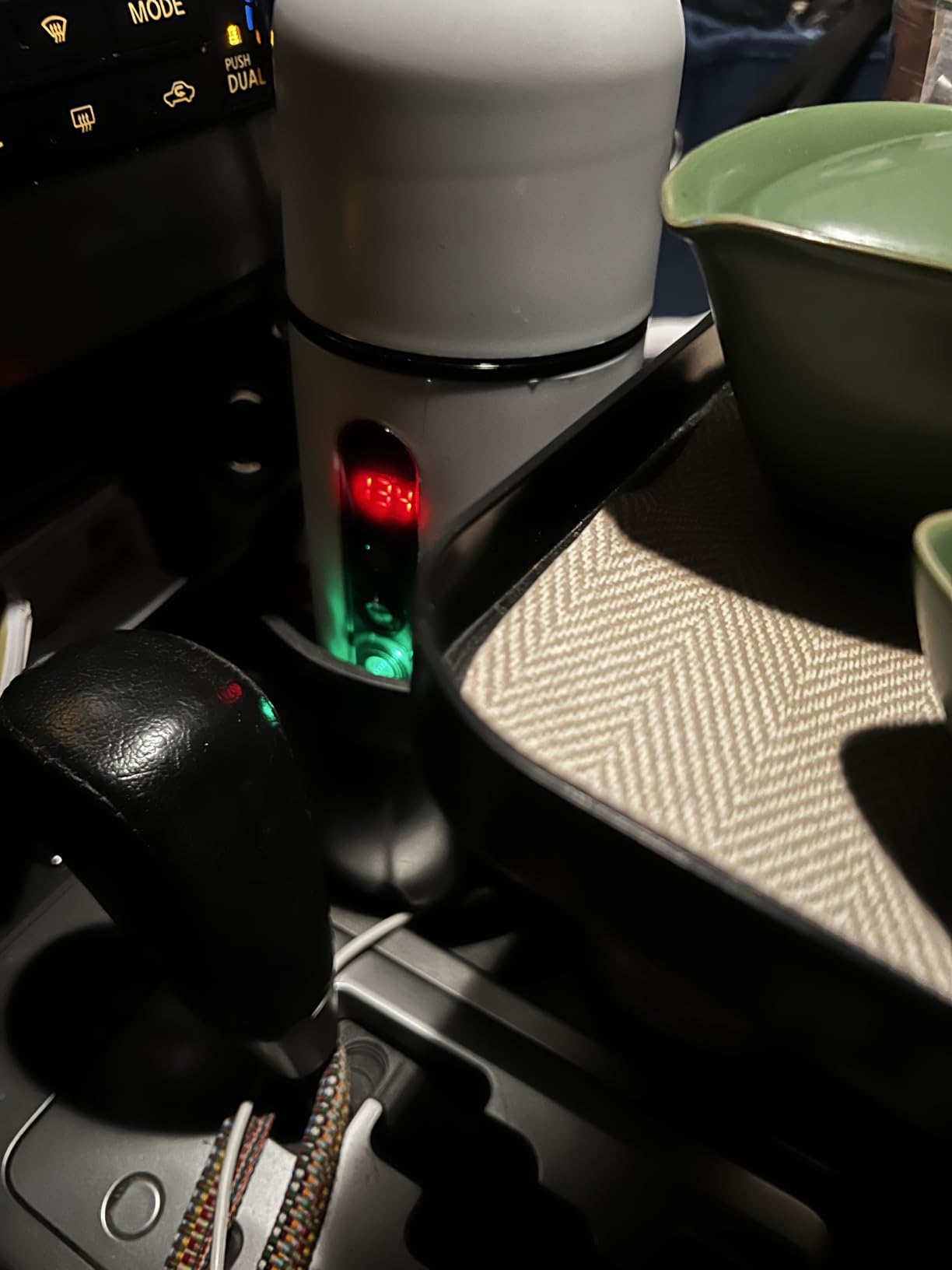 Car Kettle, Portable Electric Travel Kettle, 12V/24V Car Coffee Warmer, 420ML Hot Water Boiler, Small Hot Water Heater, Mini Hot Water Boiler with Built-in Magnetic Induction Stirring for Tea Coffee Milk customer photo 1