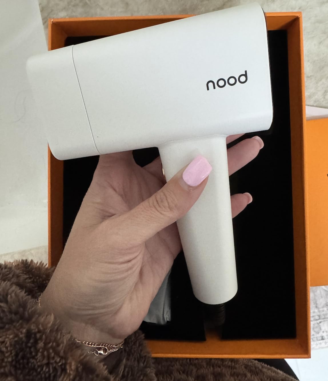 Nood Flasher Pro - Forbes Best Product 2026 - IPL Laser Hair Removal Device For At Home Use - Pain-Free, Permanent, Visible Results After First Use & Works Everywhere Hair Grows - Gloss White customer photo 2
