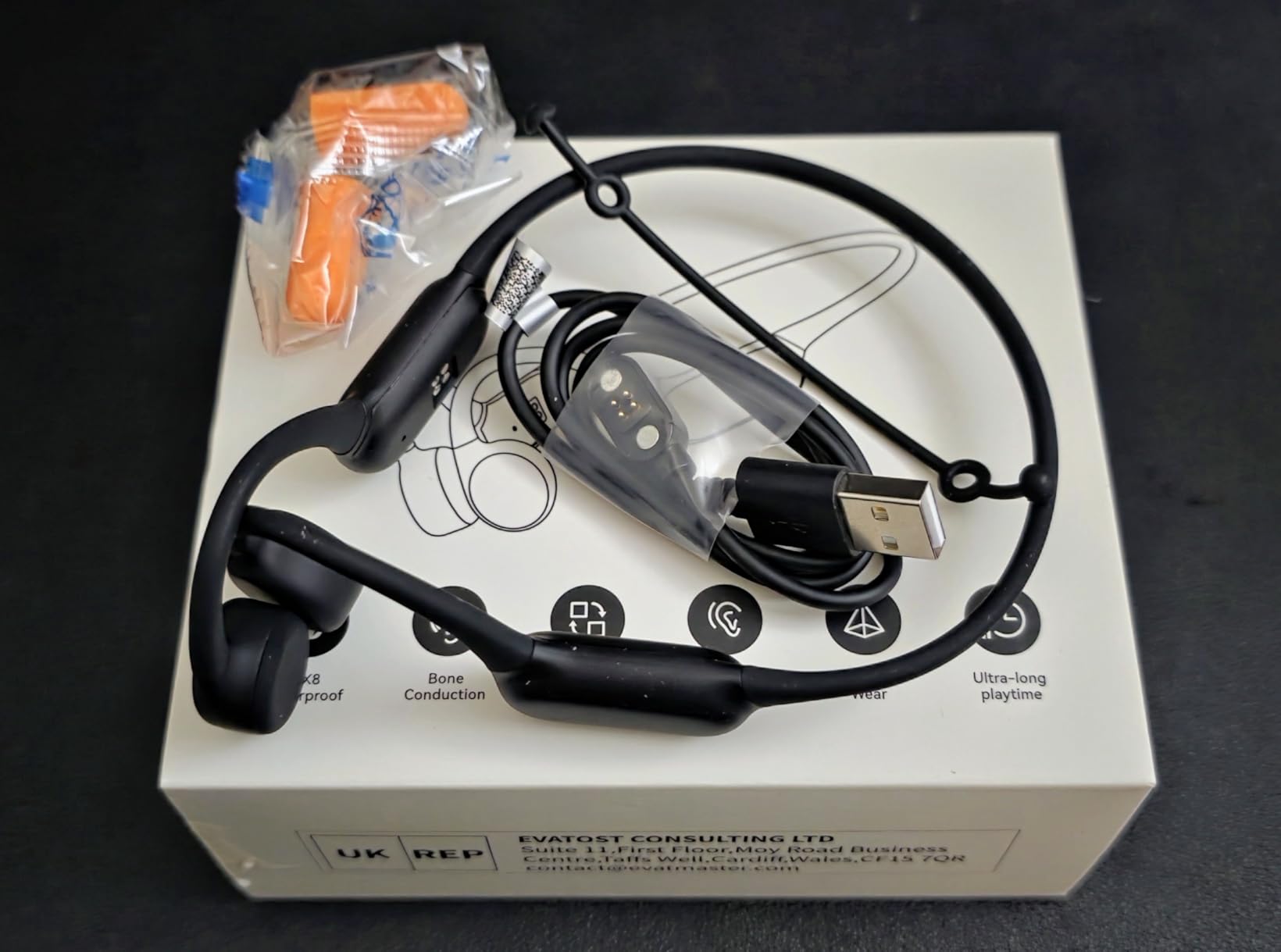 PSIER Bone Conduction Headphones IPX8 Waterproof Swimming Headphones with MP3 Mode 32GB Memory, Open Ear Headphones with AI Music Generation 8 Hours Playtime Bluetooth 6.0 for Running and Fitness customer photo 1