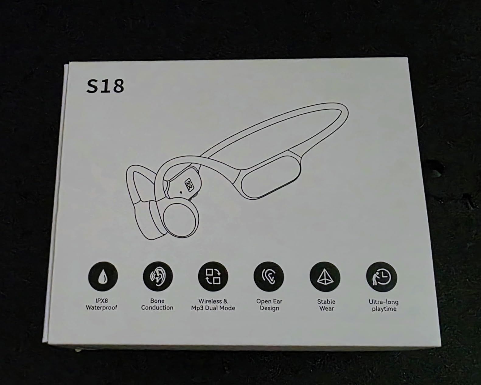 PSIER Bone Conduction Headphones IPX8 Waterproof Swimming Headphones with MP3 Mode 32GB Memory, Open Ear Headphones with AI Music Generation 8 Hours Playtime Bluetooth 6.0 for Running and Fitness customer photo 2