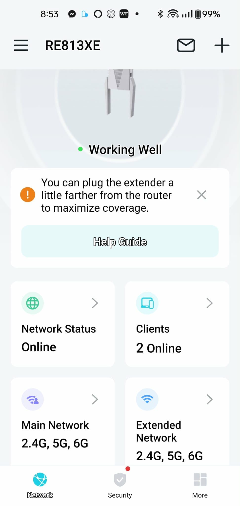 TP-Link BE10000 Wi-Fi 7 Range Extender RE653BE, 10 Gbps Tri-Band Wireless Repeater, 2.5 Gbps Ethernet Port, Internet Signal Booster for Home, Up to 2800 sq.ft, 128 Devices, 6 GHz, MLO, EasyMesh customer photo 2