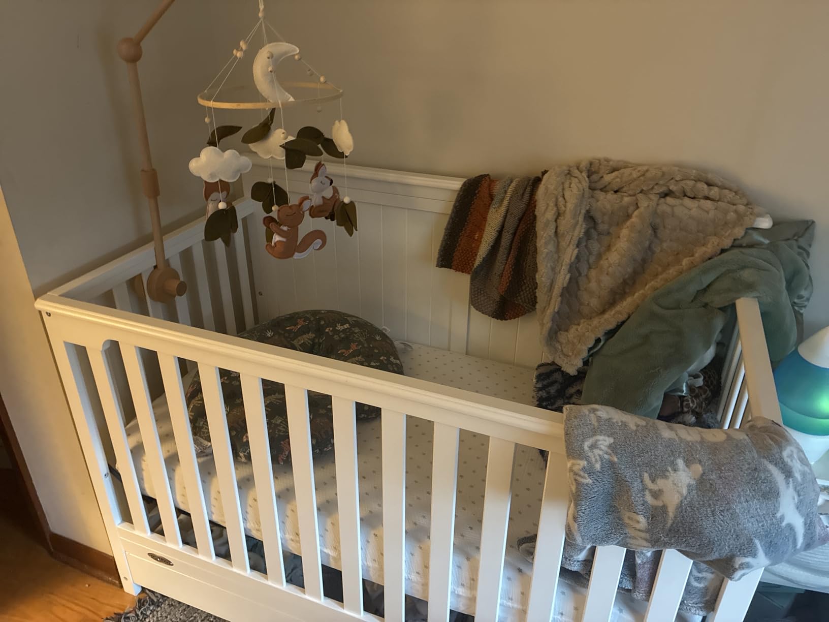 Graco Hadley 5-in-1 Convertible Crib with Drawer - GREENGUARD Gold Certified, Fits Standard Crib Mattress, Converts to Toddler Bed, Daybed and Full Bed, Driftwood customer photo 2
