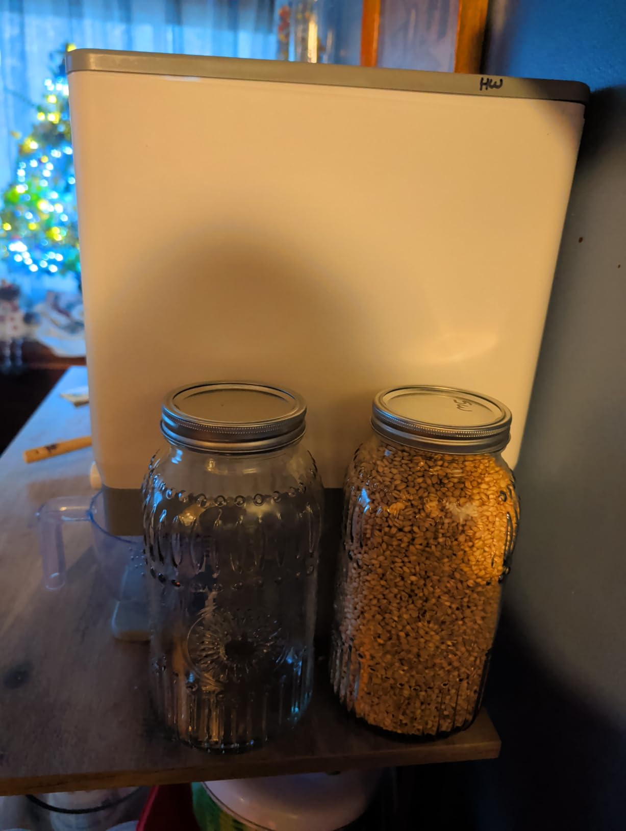 32 oz Wide Mouth Mason Jars with Airtight Lids and Bands, 12-Pack with Extra 4 Lids, Tags & Twine, Quart Glass Canning Jars for Overnight Oats, Pickling, Food Storage, DIY Crafts, Wedding Favors customer photo 2