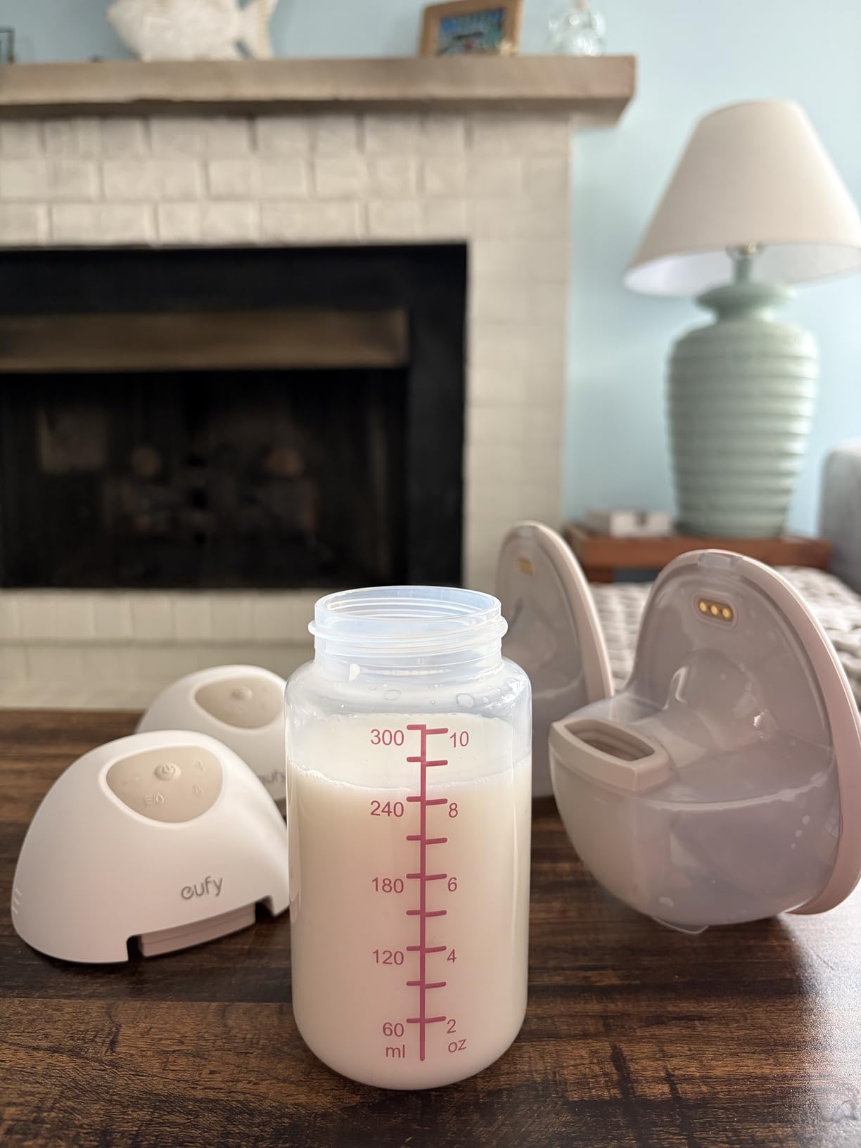 eufy Security Heated Breast Pump Hands-Free E20, Wearable with Innovative HeatFlow, 3 Heat Levels, Optimized Rhythm via App, 300 mmHg Strong Suction, Leakproof, Ultra-Slim and Quiet for in-Bra Use customer photo 2