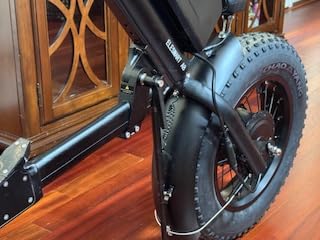 A8 Electric Handcycle Wheelchair Power Attachment, Wheelchair Motor Attachment for Manual to Electric Upgrade, 20 Ah, 48V 1000W, Center Connection, Black customer photo 2