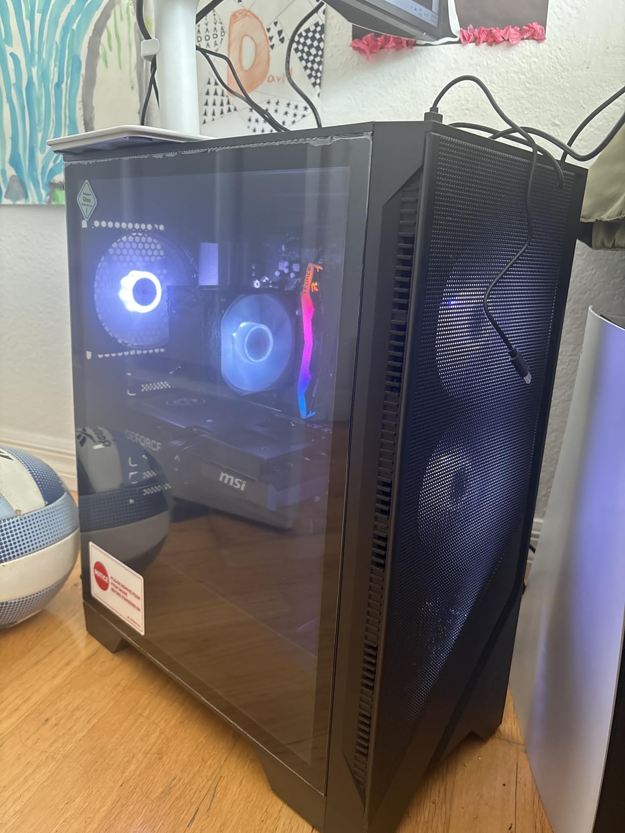 MSI Codex Z2 Gaming Desktop: AMD R7-8700F, GeForce RTX 5070, 32GB DDR5, 2TB m.2 NVMe SSD, USB Type-C, VR-Ready, Windows 11 Home customer photo 1