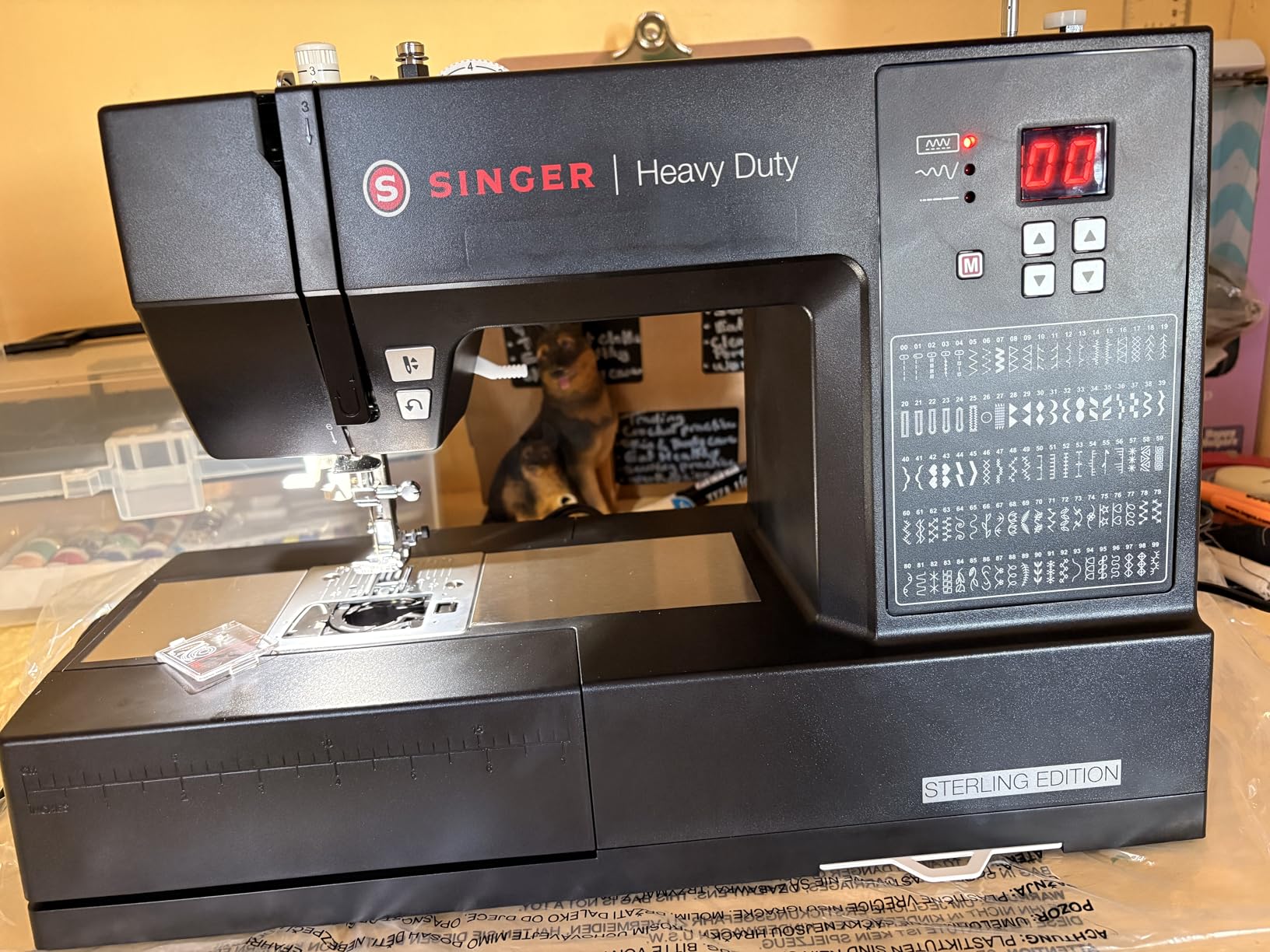 SINGER Heavy Duty 6600C Sterling Sewing Computerized Machine + Accessory | 100 Built-In Stitches Deliver 215 Stitch Applications | 60% More Power, 1100 Stitches/Min | Metal Frame, 6 One-Step Buttonhole customer photo 1