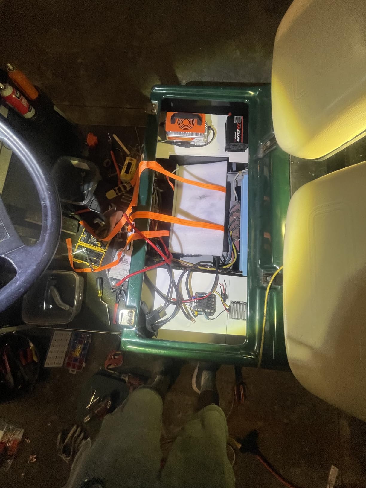 TEMGO 36V (38.4V) 100Ah LiFePO4 Lithium Golf Cart Battery, Complete Upgrade Kit with Charger, LCD Display & App, Built-in 200A BMS, Max 7.68kW Power Output (36V 100Ah) customer photo 1