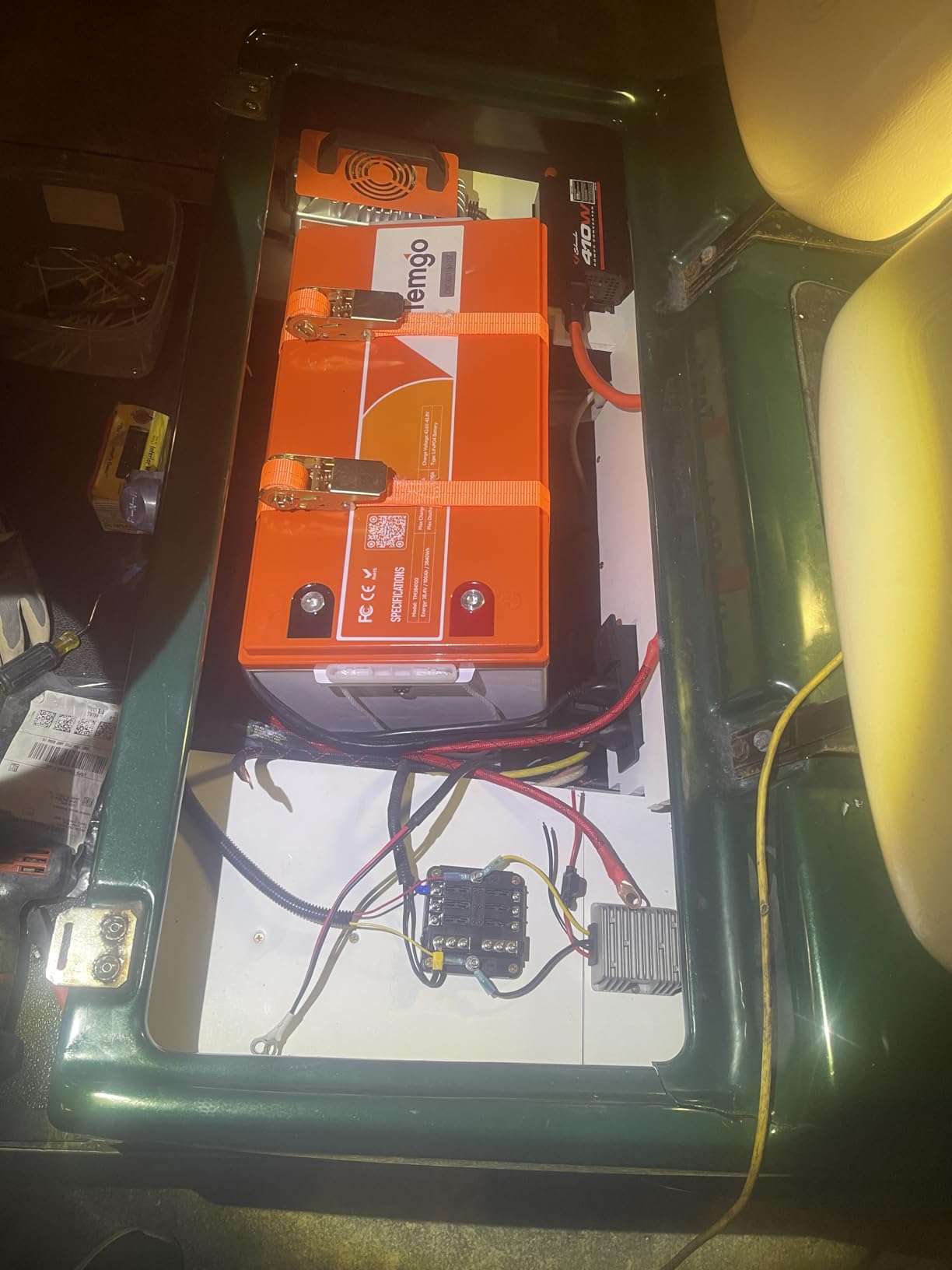 TEMGO 36V (38.4V) 100Ah LiFePO4 Lithium Golf Cart Battery, Complete Upgrade Kit with Charger, LCD Display & App, Built-in 200A BMS, Max 7.68kW Power Output (36V 100Ah) customer photo 2