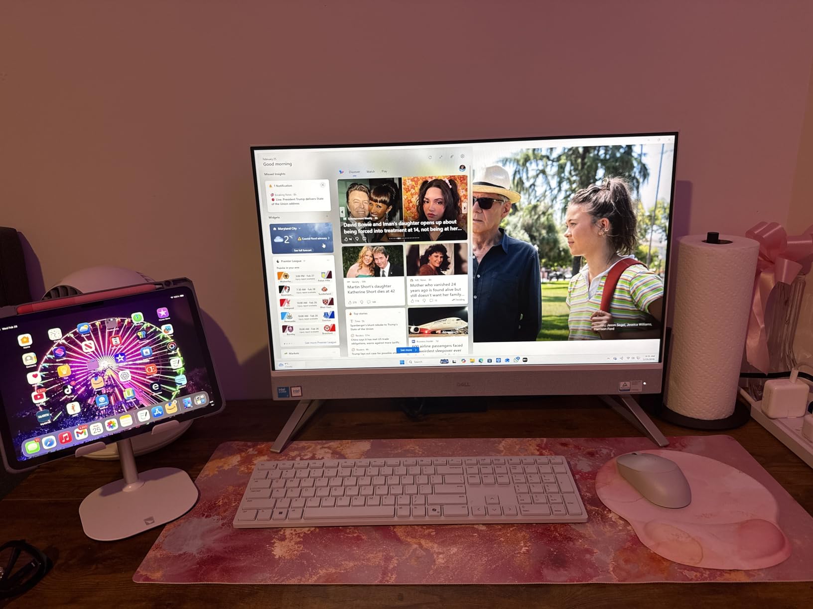 Dell 27 All-in-One Desktop - 27-inch FHD Display, Intel Core 5 Processor 120U, 16GB DDR5 RAM, 512GB SSD, Windows 11 Home, Onsite Service - White customer photo 1