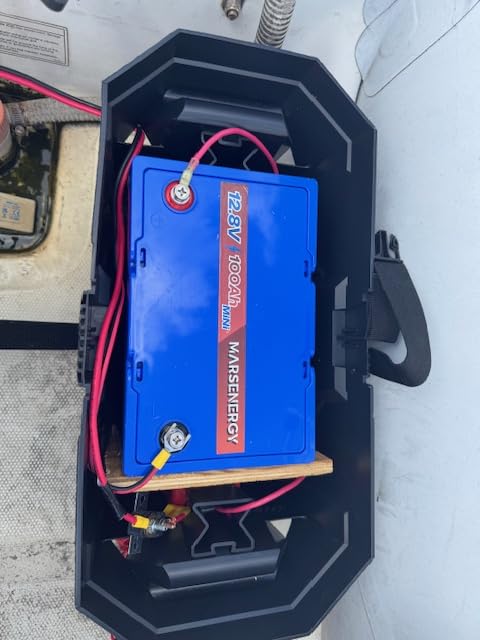 12V 100Ah Lifepo4 Battery, Bci Group 24 Size, Built-In 100A Smart BMS, 4500+ Deep Cycle Grade A Lithium Cells For RV Travel,Trolling Motor,Marine, Boat, Solar Panel, Off Grid, Camping (1PC) customer photo 1