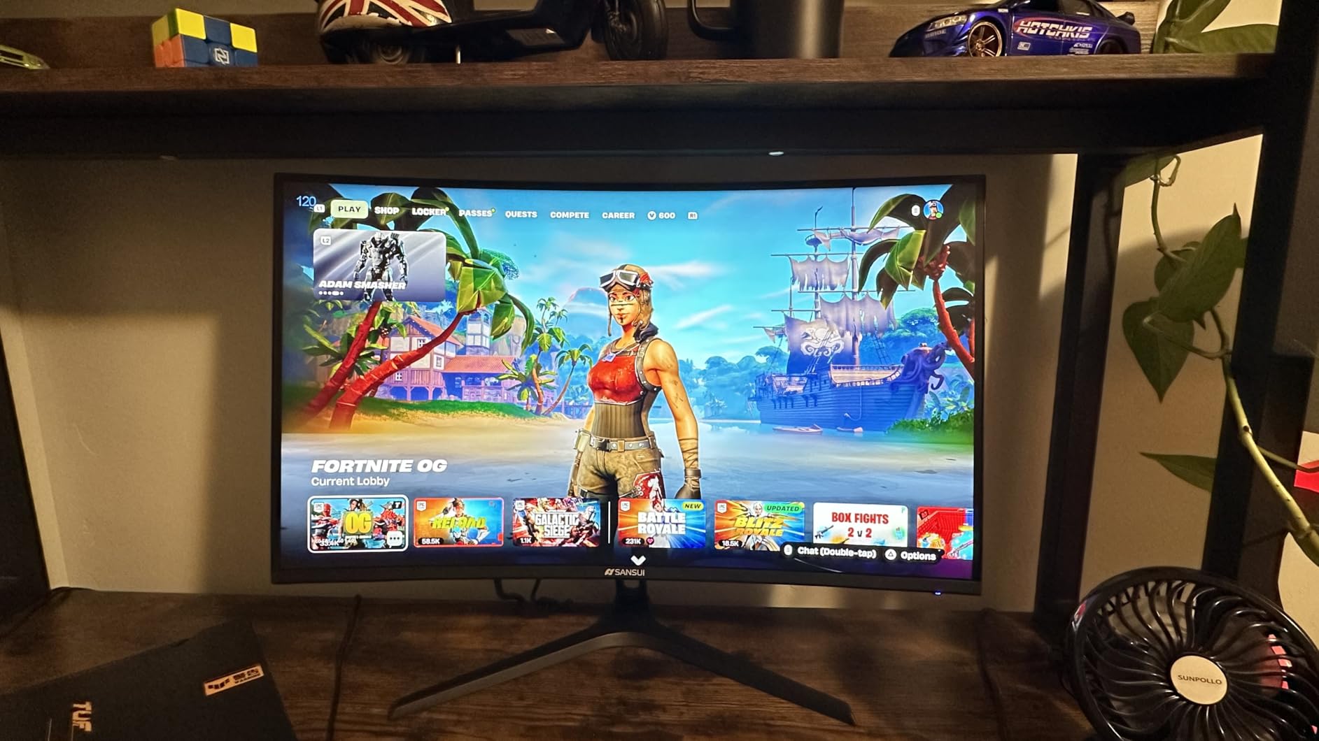 SANSUI 27 Inch Curved 240Hz Gaming Monitor FHD 1080P, 1500R Curve Computer Monitor, 130% sRGB, 4000:1 Contrast, HDR, FreeSync, MPRT 1Ms, Low Blue Light, HDMI DP Ports, Metal Stand, DP Cable Incl. customer photo 1