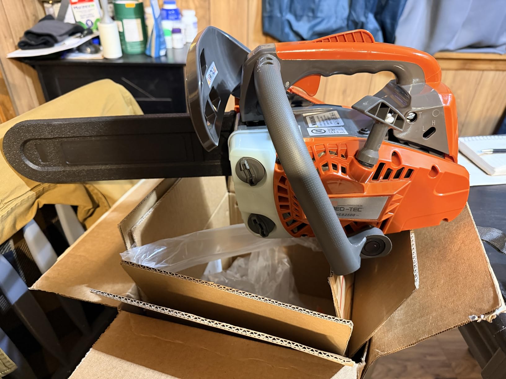 NEO-TEC 20 Inch 62CC Gas Powered Chainsaw 2-Cycle Petrol 3.5HP Handheld Reliable Motosierra De Gasolina for Tree Pruning Wood Cutting Firewood Preparation & Yard Maintenance customer photo 2