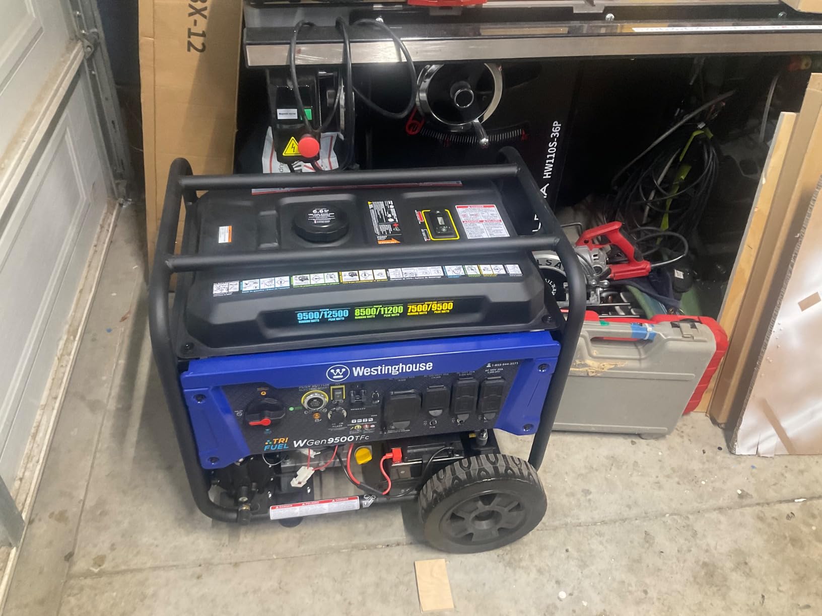 Westinghouse 12500 Peak Watt EFI Tri-Fuel Home Backup Portable Generator, Remote Electric Start, Transfer Switch Ready, Gas, Propane, and Natural Gas Powered, CARB Compliant customer photo 2