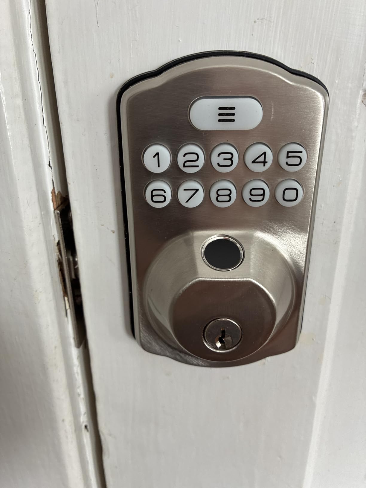 Veise VE012W Built-in WiFi Fingerprint Smart Lock, App Remote Control, Compatible with Alexa & Google Assistant, Keyless Entry for Front Door, Digital Keypad Deadbolt, Auto Lock, Matte Black customer photo 2