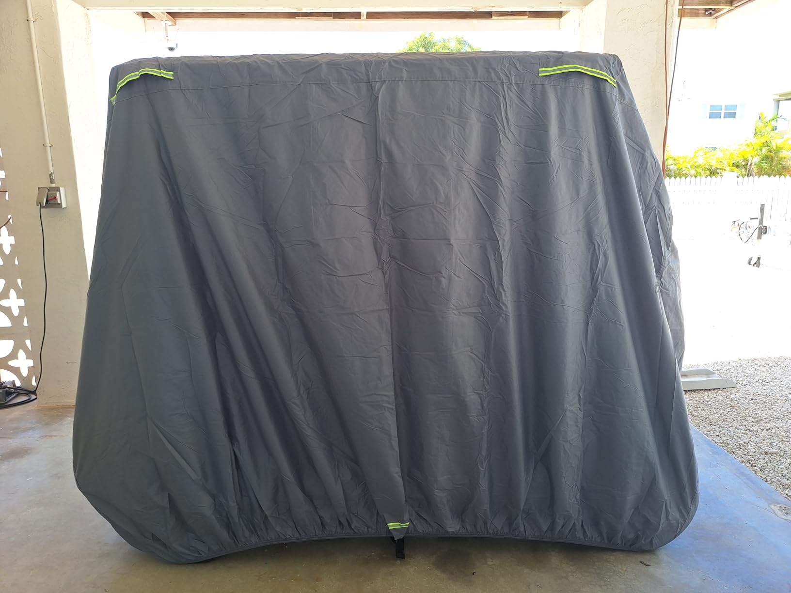 800D Waterproof Golf Cart Cover 2/4/6 Passenger, Heavy Duty Solution-Dyed Polyester UPF 50+, Universal Fits for EZ GO Yamaha Club Car customer photo 1
