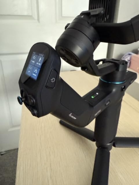 FeiyuTech SCORP Mini-3-Pro Gimbal Stabilizer for Camera Mirrorless/Compact/Action Cameras, Smartphone, AI Tracking, Detachable Remote Handle, 4.4lbs Payload, 3-axis Gimbal for Canon Sony Nikon customer photo 2