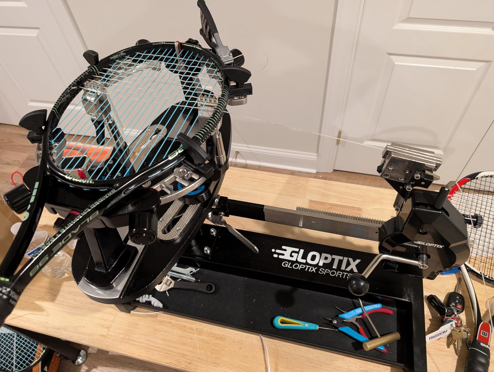GT-160 Tennis Racket Stringing Machine Manual Desktop Progression Racket String Tools customer photo 2