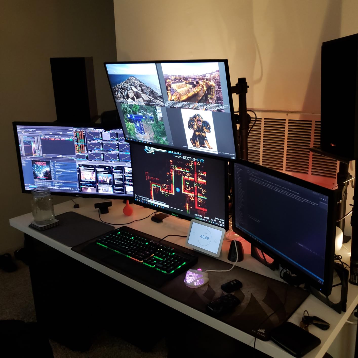 ASUS TUF Gaming Series 5 24 1080P Gaming Monitor (VG249QM5A) - Full HD, Fast-IPS, 240Hz, 0.3ms, G-SYNC Compatible, FreeSync Premium, Extreme Low Motion Blur Sync, 99% sRGB, Gaming AI, 3 yr Warranty customer photo 1
