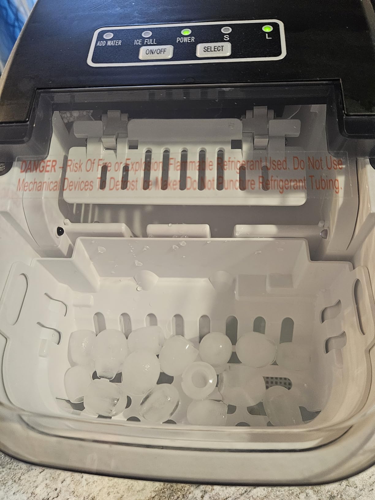 Antarctic Star Countertop Ice Maker Machine, 8 Ice Cubes in 6 mins, 26lb/Day Ice with 2 Sizes- Portable Mini, Energy Saving & Basket/Scoop for Home/Party/Travel/Camping/Bar, Dark Black customer photo 1