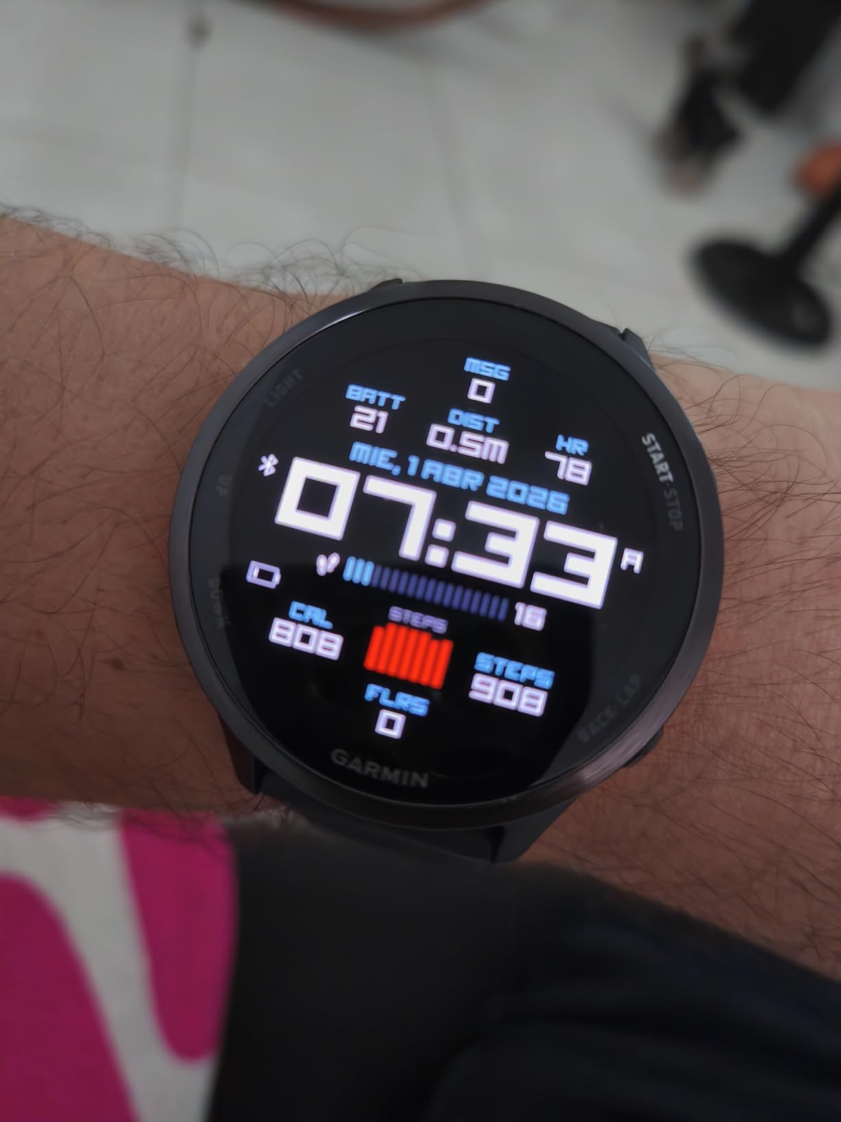 Garmin Forerunner 570, 42mm, Advanced GPS Running and Triathlon Smartwatch, AMOLED Display, Training and Recovery Features, Cloud Blue Aluminum customer photo 2