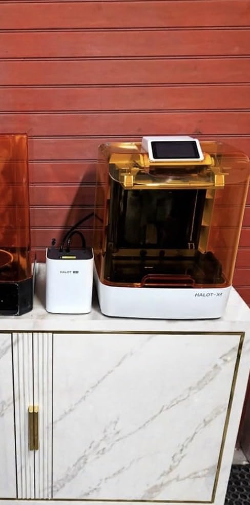 Creality Halot-X1 Combo Resin 3D Printer, 10.1 inch 16K Mono LCD, 14x19 micrometer, 170 mm/h High-Speed Printing, Intelligent Resin Management, Fully Assembled Auto Leveling, Large Print Size 8.33x4.66x7.87 in customer photo 1