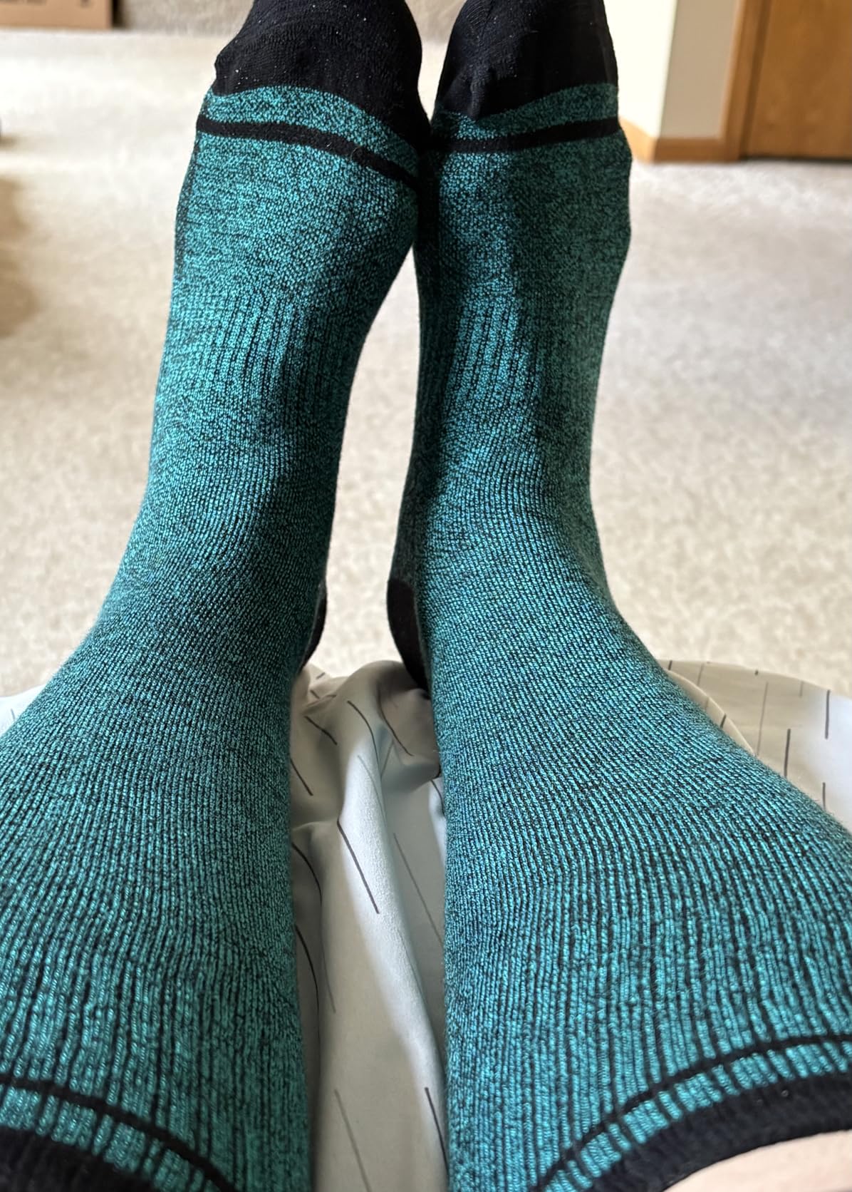 Compression Socks Women & Men, 15-20 mmHg Bamboo Viscose Knee High Soft Support for Flying Travel Daily customer photo 1