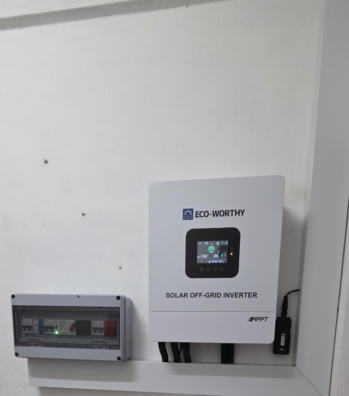 ECO-WORTHY Home Power Station Backup Power, 5120Wh LiFePO4 Battery Support Communication, Bluetooth and WiFi, AC 5000W Inverter, 1Hr/2.5Hr Fast Charge, for Home Backup, Emergency, Solar System customer photo 2