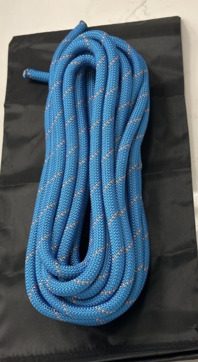 10.5mm/12.7mm Static Climbing Rope 32FT to 150FT, 3825lbs-9000lbs High Strength Rock Climbing Rope, Arborist Bull Rope For Rappelling Tree Work, Hiking Camping, Fire Rescue, Caving, Sailing, Swing customer photo 1