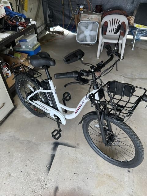 Electric Bike for Adults, Peak 700W Motor 20MPH, 374.4Ah Removable Battery 50Miles Ebike, 24