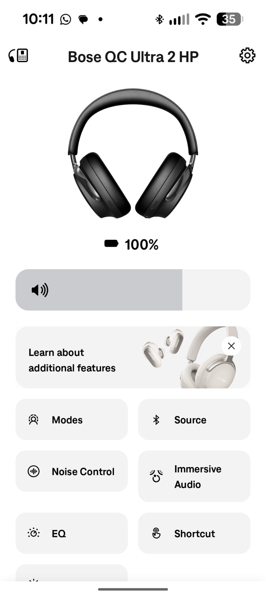 QuietComfort Ultra Bluetooth Headphones (2nd Gen), Wireless Headphones with Spatial Audio, Over Ear Noise Cancelling with Mic, Up to 30 Hours of Play time, Black customer photo 2