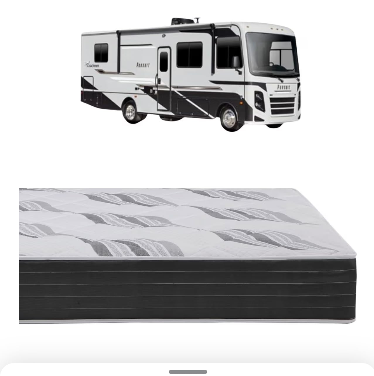 Roam 2.0 RV 12 Inch Hybrid Mattress with Gel Memory Foam, RV Short Queen 60x74 Mattress, Luxury Medium Feel Made in USA customer photo 1