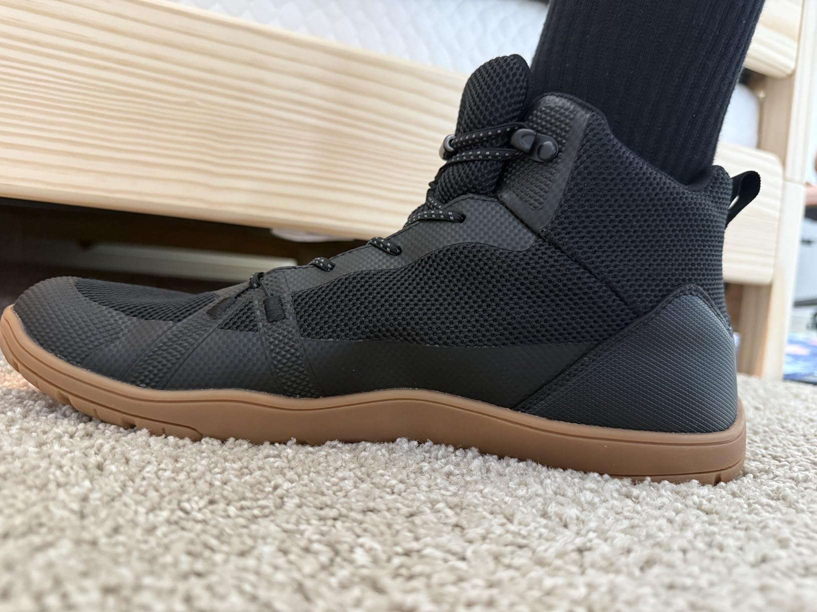 Men's Barefoot Boot - Zero Drop Wide Toe Minimalist Sneakers Ankle Support Hiking Shoes customer photo 2