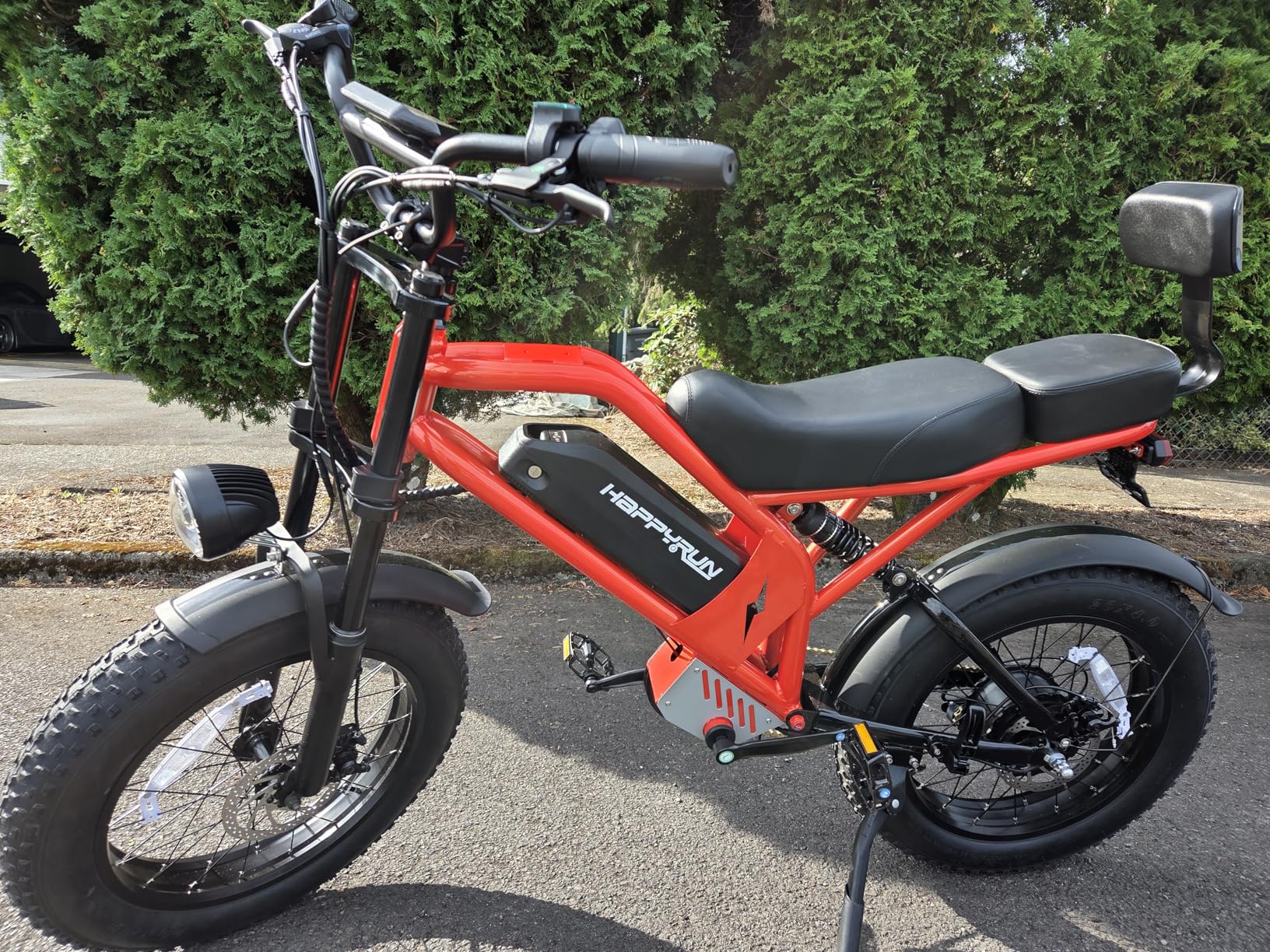 HAPPYRUN 1500W Electric Bike for Adults, 48V 18Ah Removable Battery, 20
