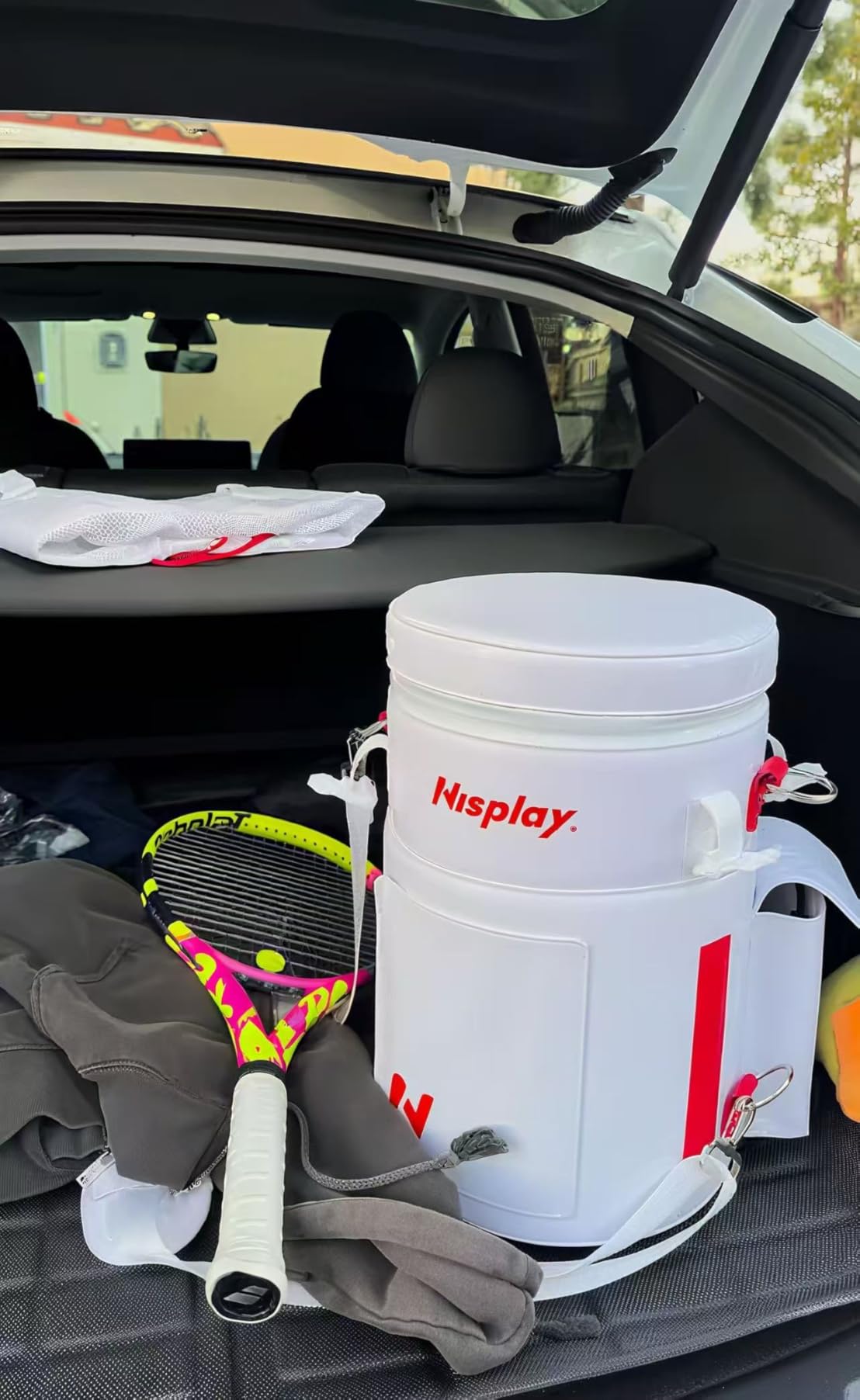 L1 Tennis Ball Machine, Ultra Light 6KG Backpack Design, Dual Control via APP & Remote, up to 50 Balls Capacity, 2-3 Hours Battery Life,Adjustable Speeds & Oscillating customer photo 1