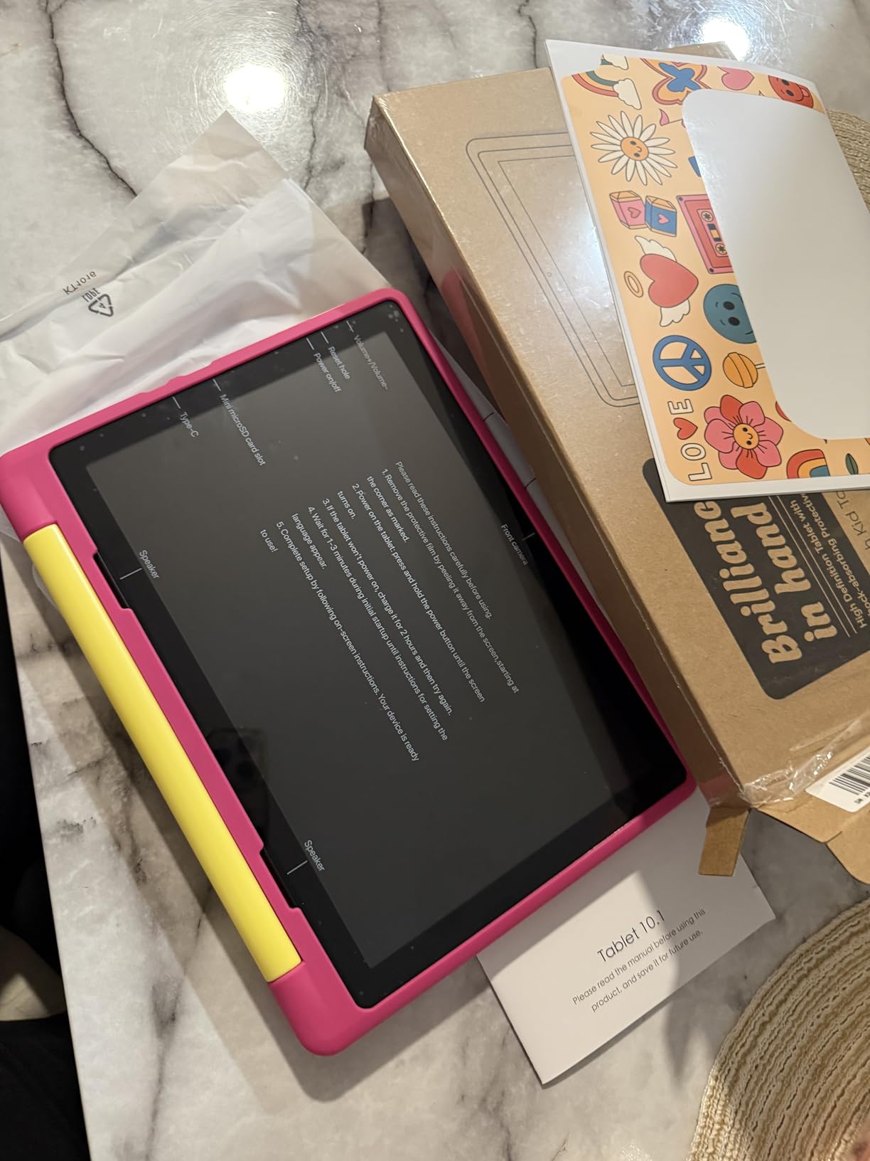 Gleeso Kids Tablet, Android 16, 10.1 inch HD Display, Parental Control and Kids Mode, 20GB RAM 64GB ROM, 5000mAh Battery, Protective Case customer photo 1