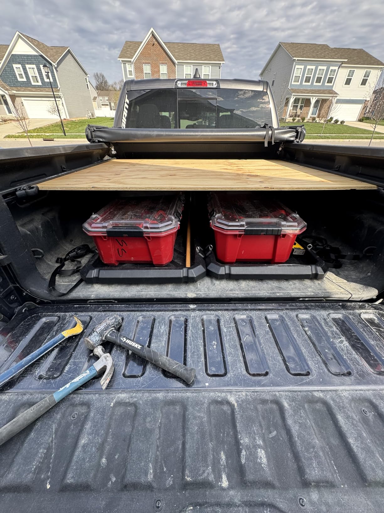 Slide-Out Truck Bed Organizer Tray, Heavy Duty Cargo Storage System with Easy Tailgate Access, Fits 5'7