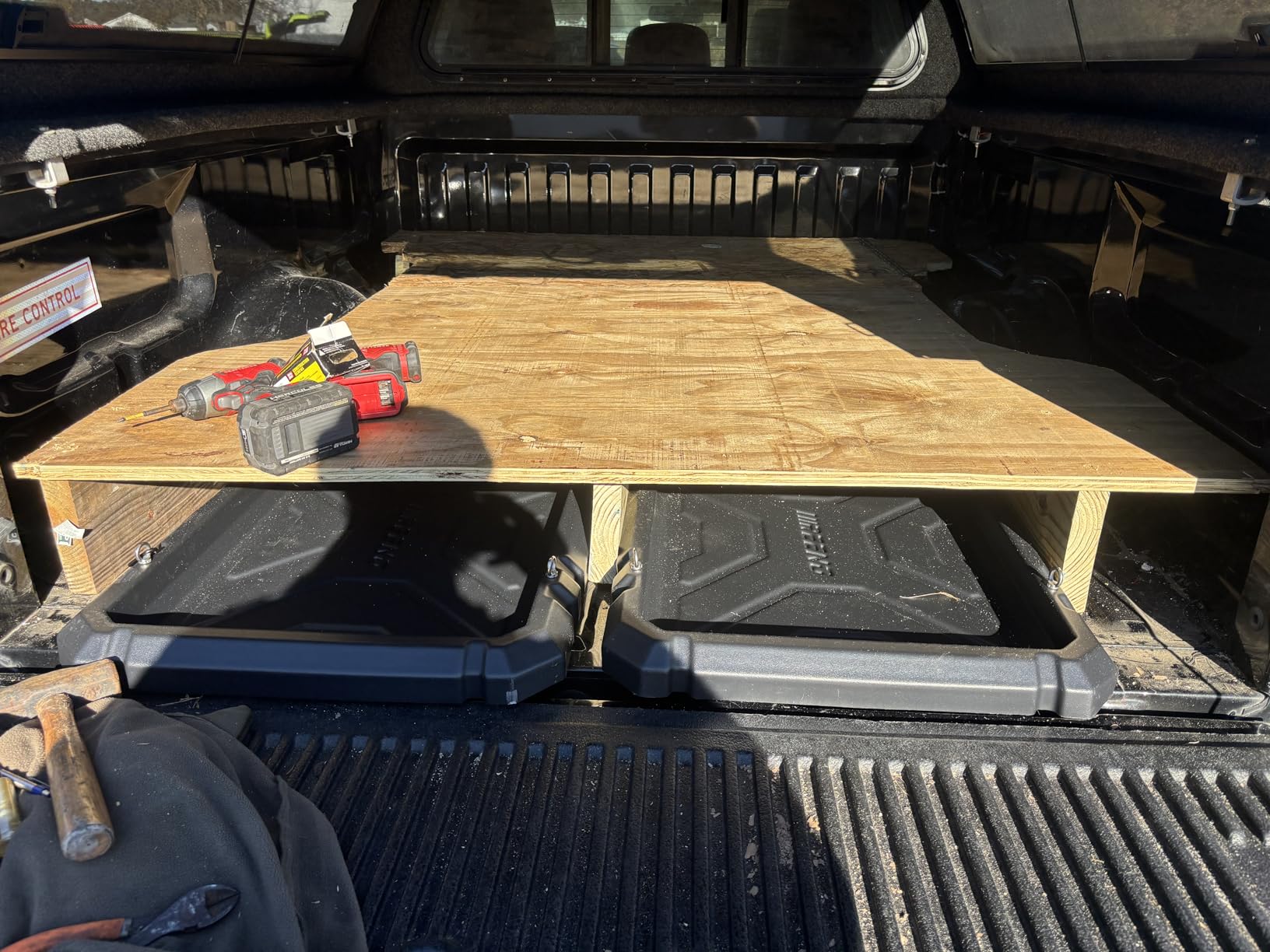 Slide-Out Truck Bed Organizer Tray, Heavy Duty Cargo Storage System with Easy Tailgate Access, Fits 5'7