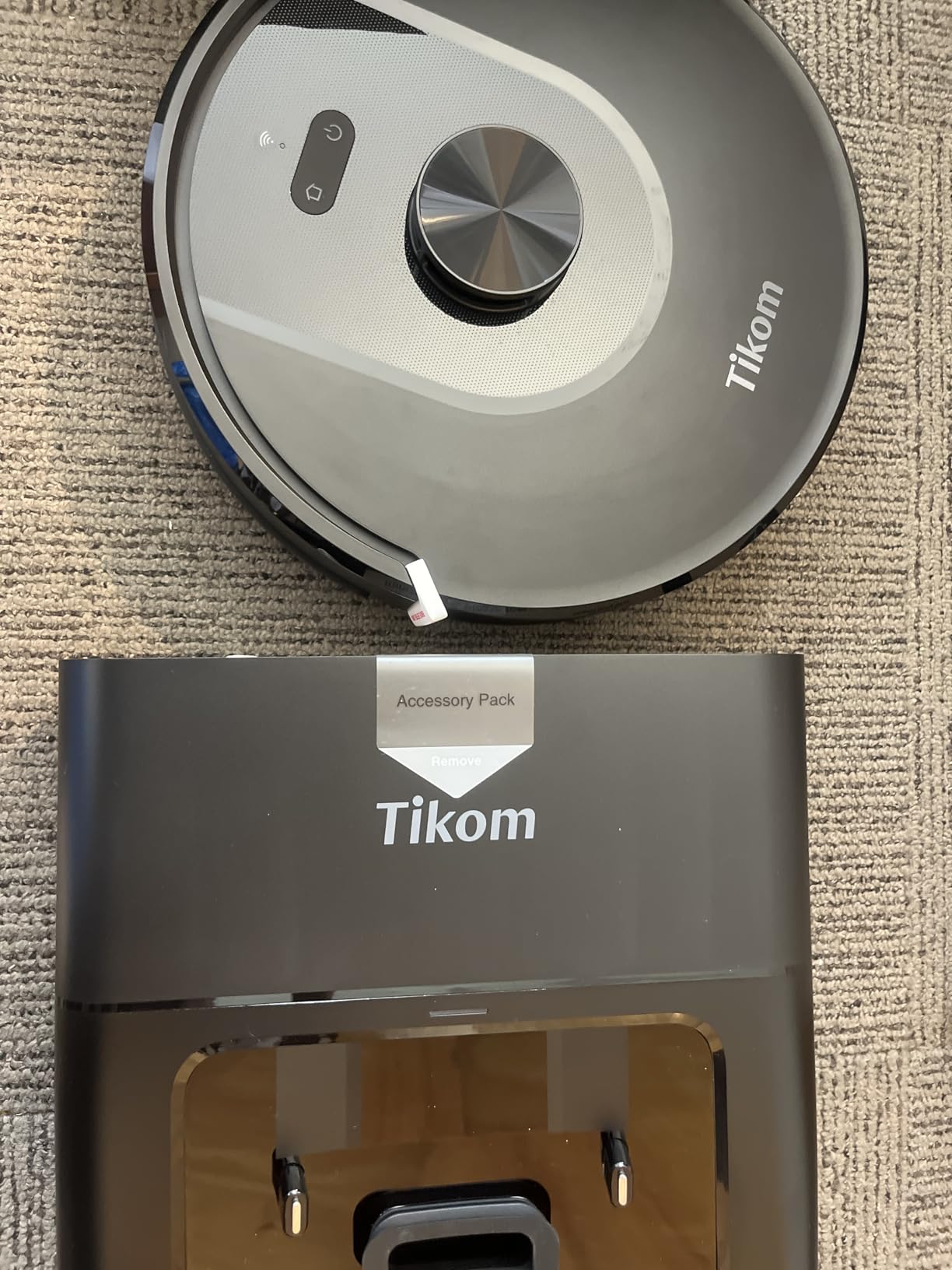 Tikom Robot Vacuum and Mop, 6000Pa Robotic Vacuum Cleaner with Self-Emptying Base, 90 Days Capacity, LiDAR Navigation, Home Mapping, Ideal for Pet Hair, Hard Floors, Carpet (L8000 Plus) customer photo 2