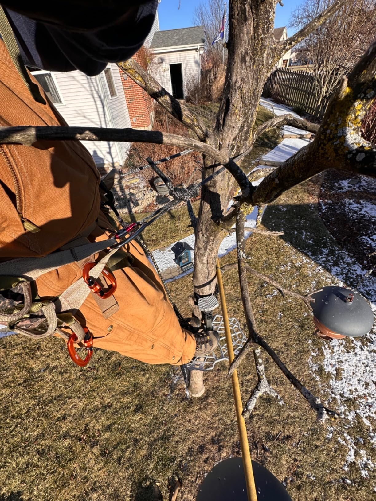Hunting Saddle Gen 3 - Comfortable Tree Saddle Hunting System with Bridge, Expandable Saddle, 2x Dump Pouch and Saddle Harness customer photo 2