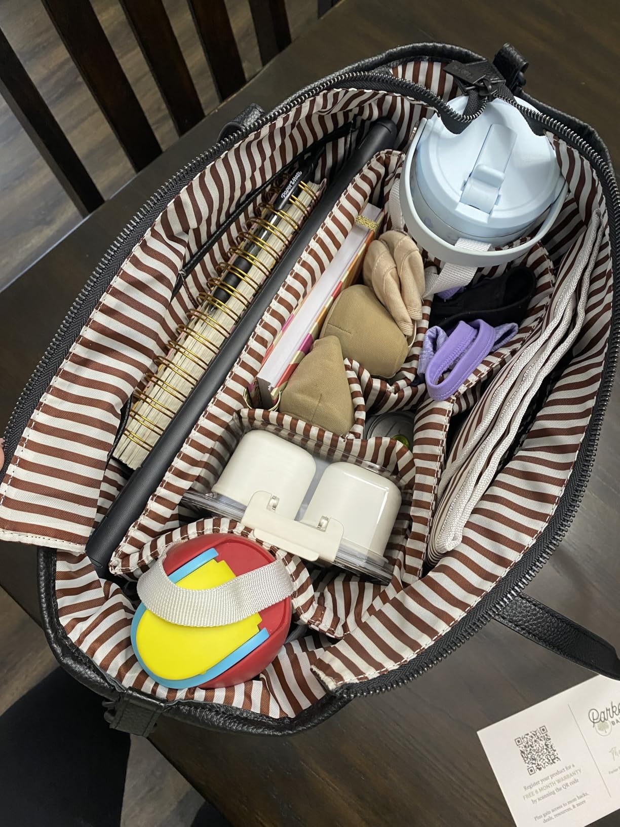 Parker Baby Willow Tote Bag - Stylish Vegan Leather Diaper Bag Tote with Modular Storage & Removable Inserts & Roomy Interior customer photo 2