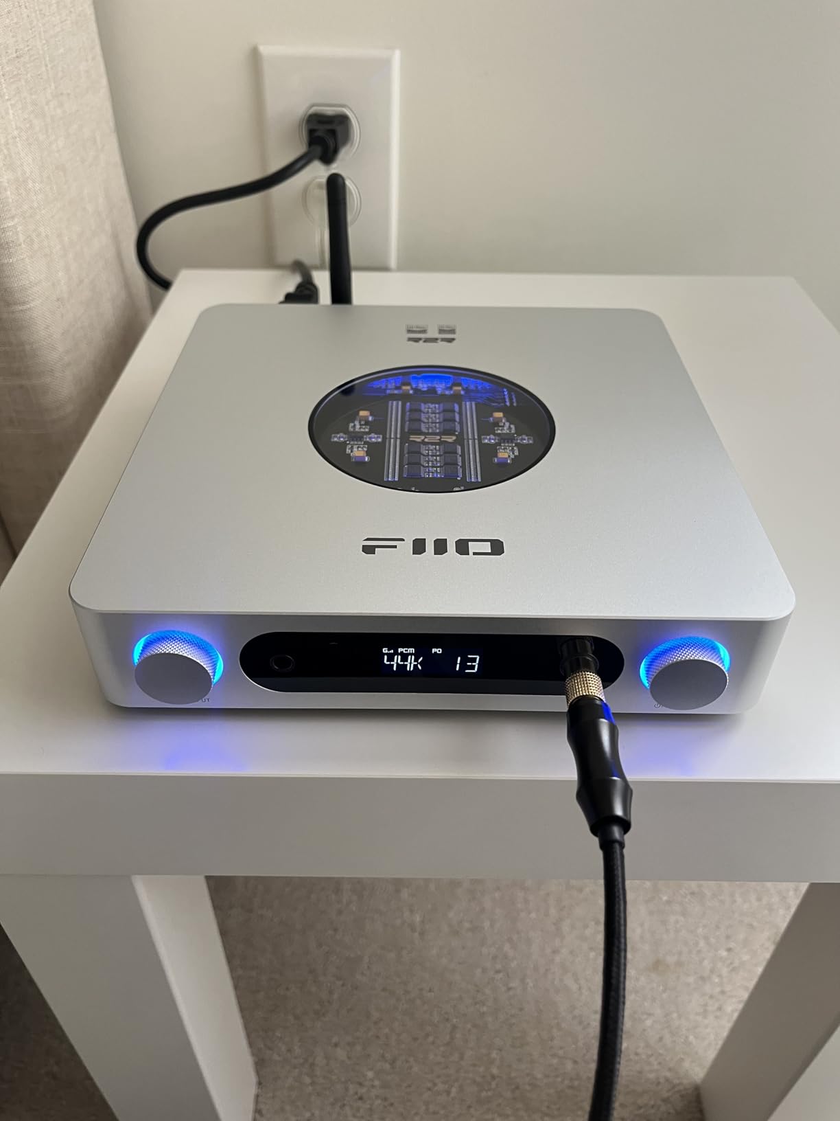 FiiO K13 R2R Desktop DAC and Headphone Amp, High-Fidelity 24Bit R2R DAC, Powerful 2400mW Output, LDAC Bluetooth Streaming, Dual Power Supply, 10-Band PEQ, Balanced XLR and RCA Audio Output (Black) customer photo 1