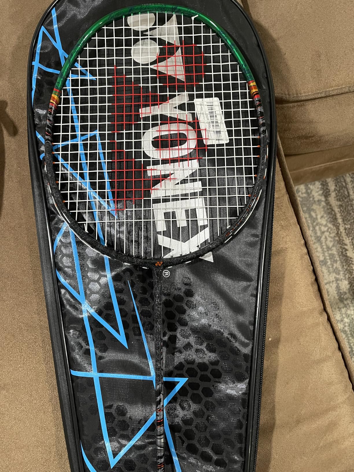 YONEX Badminton Racquets ASTROX 99 Play (Black/Green)|2G Namd Flex Force |Lightweight END Cap|Concentrated Sweet SPOT for Power|Shot Information Connector |4U G5| customer photo 2