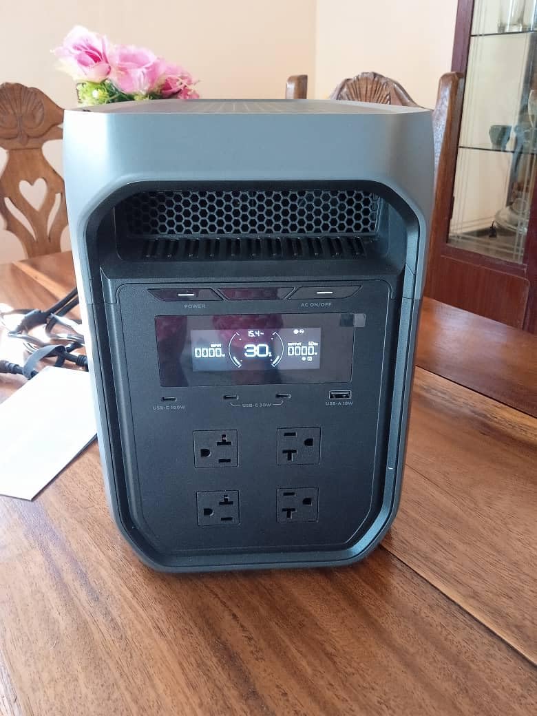 EF ECOFLOW Portable Power Station DELTA 3 Max, 2048Wh LiFePO4 Battery, Solar Generator (Solar Panel Optional), 3400W X-Boost Output, Ultra-Fast 0-80% Charging in 1.13 Hr, Home Backup & RV Camping customer photo 2