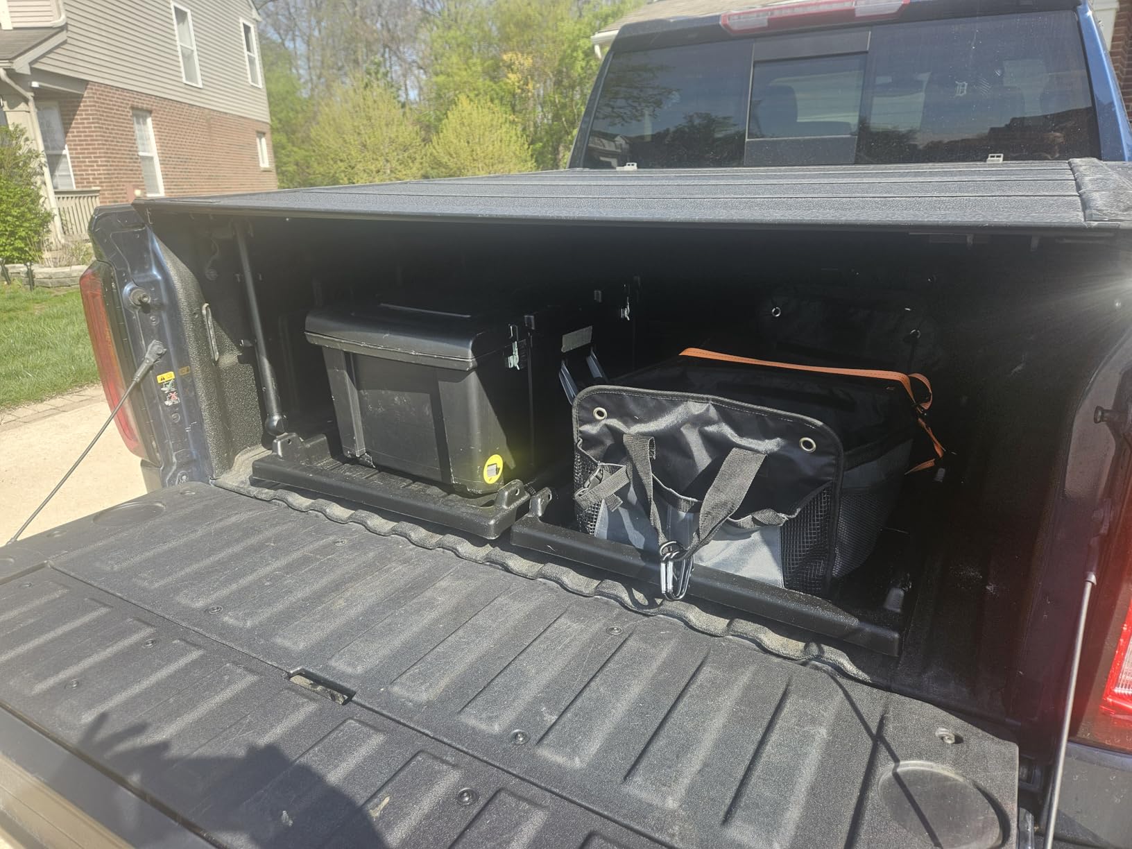 Slide-Out Truck Bed Cargo Tray Compatible with Ford F150 Chevy Silverado GMC Sierra Dodge Ram Toyota Tundra HDPE Lightweight Sliding Organizer Trolley System Accessories (5.2FT+ Bed ONLY) customer photo 2