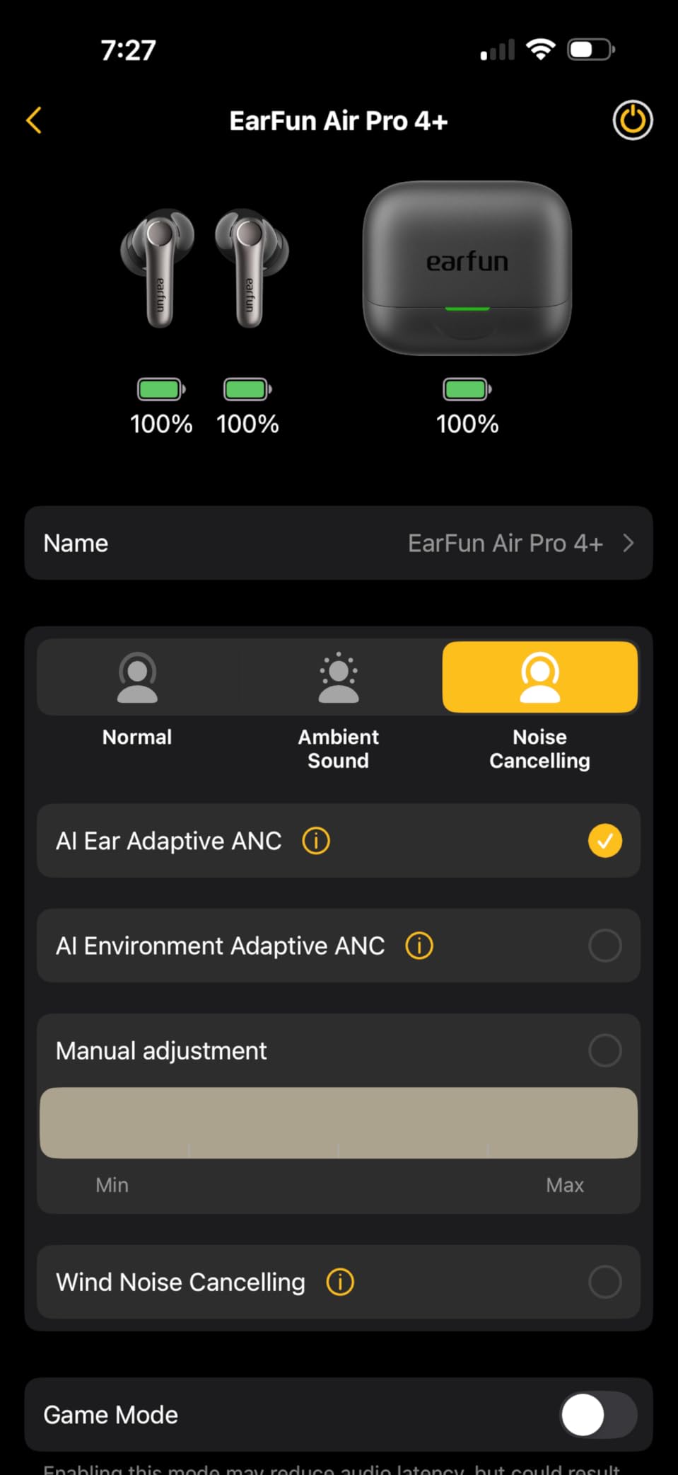 EarFun Air Pro 4+ Adaptive Noise Cancelling Wireless Earbuds, Qualcomm aptX Lossless, Dual Drivers, Translation Earbuds, Snapdragon Sound, 6 Mics AI Clear Calls, Hi-Res Sound, LDAC, Bluetooth 6.0, 54H customer photo 1
